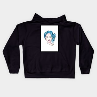 Glam Girls - Blue Kids Hoodie